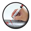 Paint Marker marks on metal IMC Markers Solid Stick Paintmarker marks on metal - Dixon RediPaint Marker Alternative